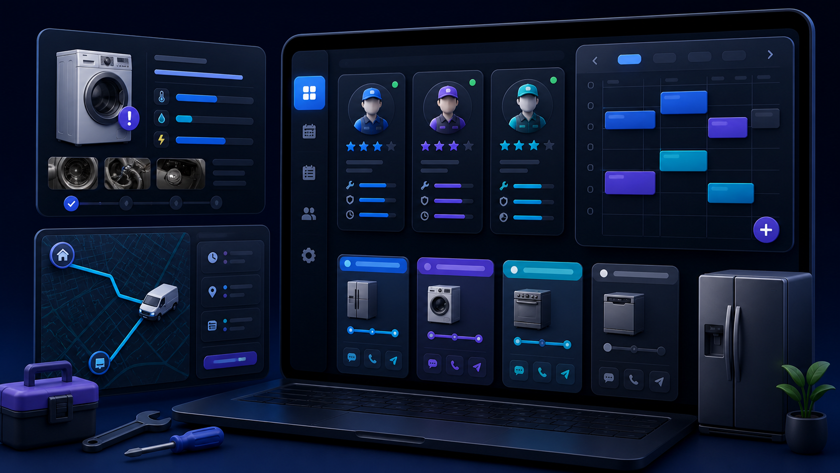 Appliance Repair Booking Software for Technicians