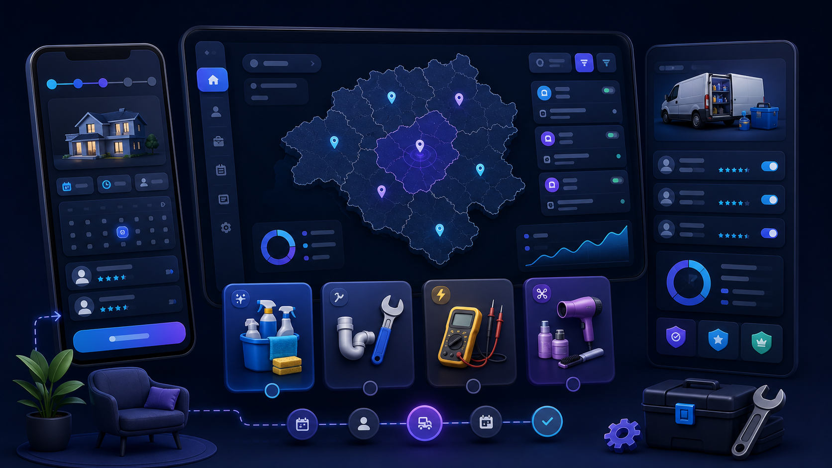 Home Services Marketplace Software | Plugoza ServiceHub article illustration